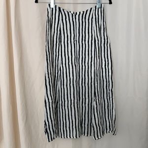 Stripe Midi Skirt